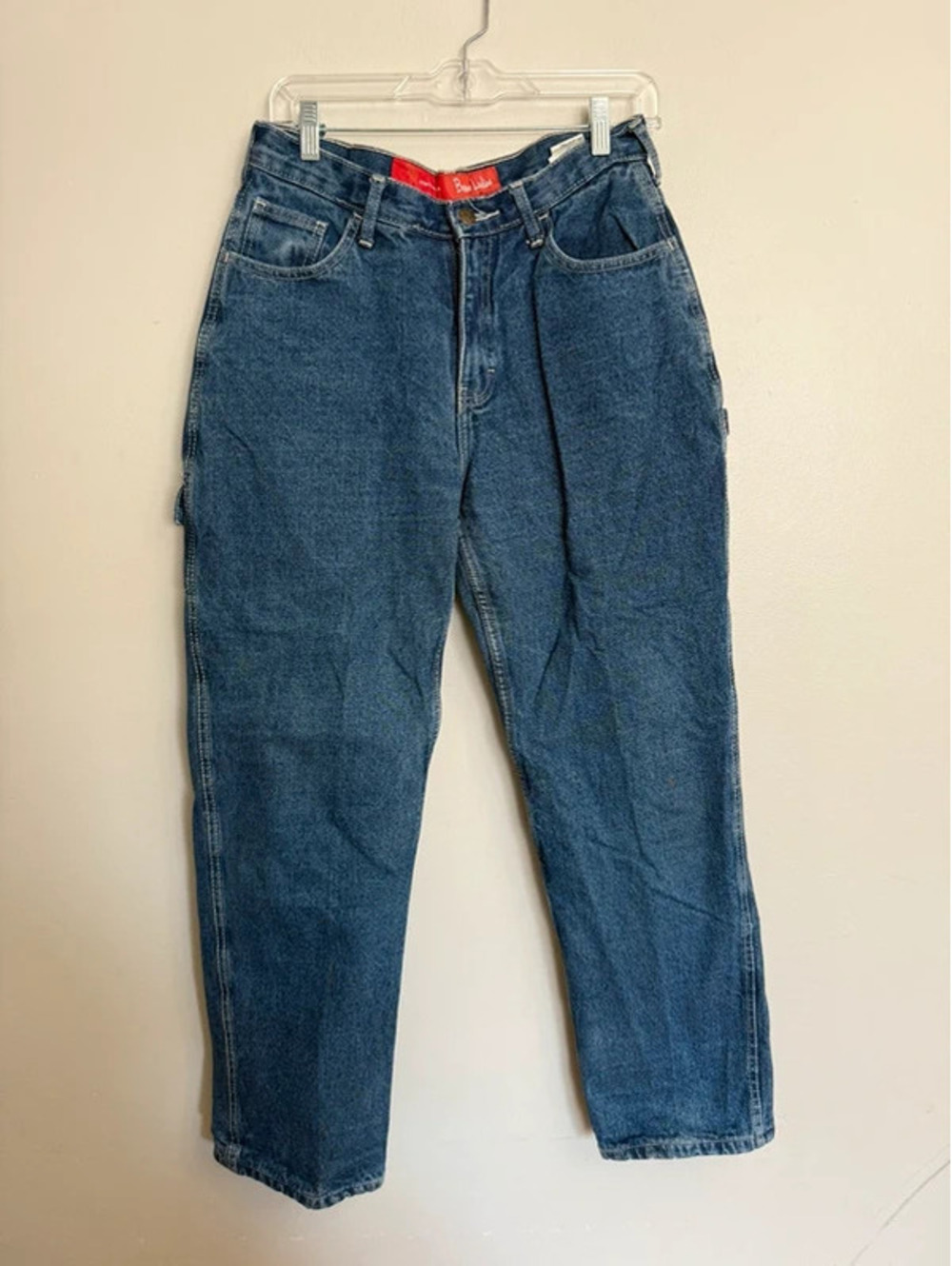 Vintage Berne Ladies Flannel Lined Carpenter Mid Ride Blue Jeans size 8